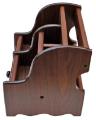 8013 - Wooden Pen Stand / Stationery Holder Organizer Container - Brown. 
