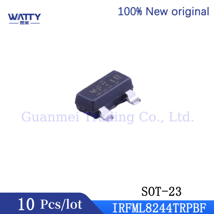 10 Pcs/Lot  IRFML8244TRPBF SOT-23 N-channel 25V 5.8A IR transistor IRFML8244 8244 Circuitry Part