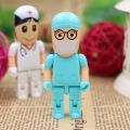 Doctor usb flash drive nurse model usb sticks pendrive 128GB 64gb 32gb 16gb 8g 4G memory storage Cartoon pen drive. 