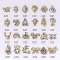 New butterfly nail art diamond metal inlaid diamond nail Sequin three dimensional imitation zircon flash diamond. 