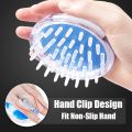 Scalp Head Round Anti-itch Scratcher Household Scalp Cleaning Massage Shampoo Brush. 