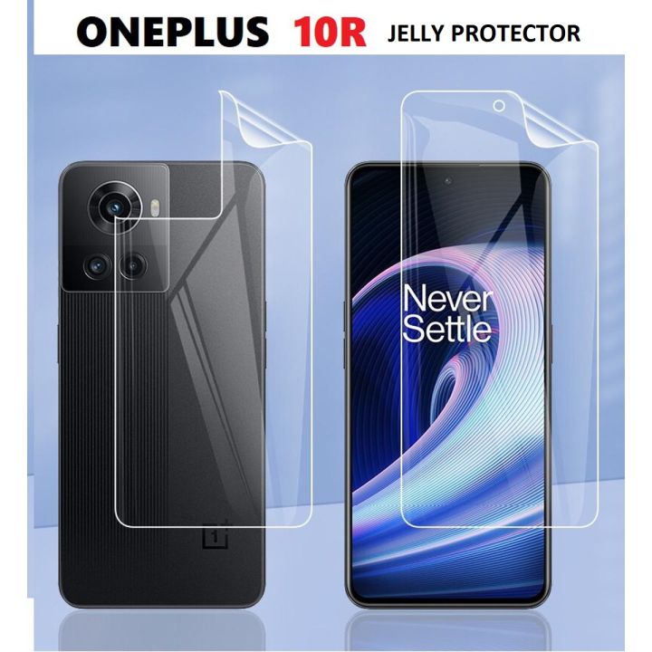 ONEPLUS 10R 5G Screen Protector Jelly  and back Side Jelly Protector  No Glass