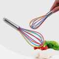 Multicolor 1 PC Kitchen Premium Silicone Whisk With Heat Resistant Non-Stick Silicone Whisk Cooking Tool Egg Beater String New. 