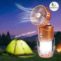 Solar Charging Fan With LED Light. 