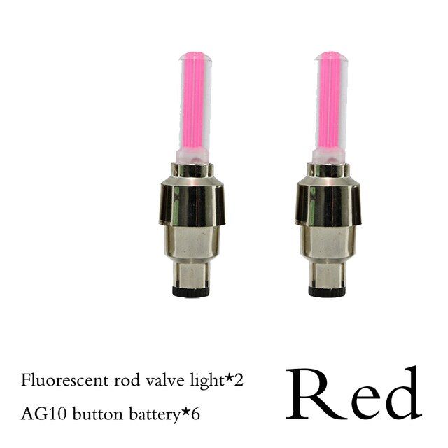 Bike Light With No Battery Mountain Road Bicycle Bike Lights LEDS Tyre Tire Valve Caps Wheel Spokes Light LED