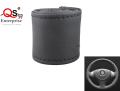 Genuine Luxury Steering Wheel Cover Wrap Sew-on DIY Kit For All Car - High Quality. 