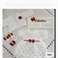 Woolen Baby Frock, Crochet Frock Full Set (Every Size And Color Available). 