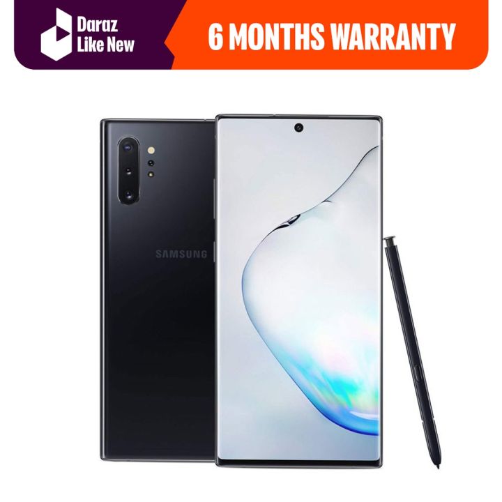 Samsung Galaxy Note 10+, 12GB 256GB, Black - Non PTA Used - Daraz Like New Phones (Mobile Phones)- With Charger & Cover