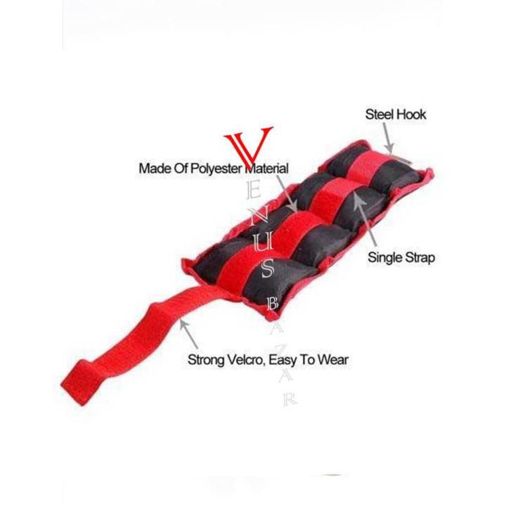 1kg 2 Kg 3kg Weight For Foot And Hand Exercise Ankle Weight Wrist Ankle Weight Red Made of Soft and Comfortable Polyester Material