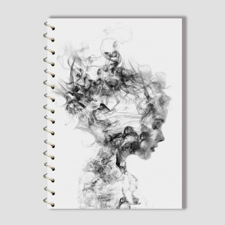 Spiral Notebook A4 or A5  -  Line Art