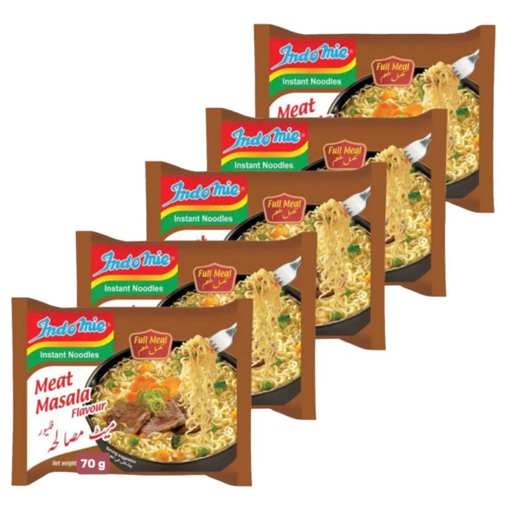 Indomie Beef Flavour Instant Noodles, 70g, Pack of 5 Noodles