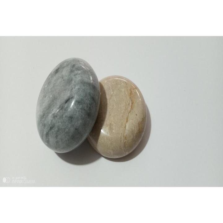 2 - Piece Ideas Round Shape Handmade Polished Paperweight –  Marble Paperweight Best for office Table Decoration & Study Room.
