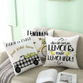 45x45cm Lemon Orange Print Throw Pillow Case Cushion Cover Home Sofa Bed Decor. 