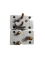 universal travel adapter 3 pin to 2 pin converter Multi plug socket Multiplug Adapter White with Safety Shutter 16A. 