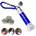 1pcs Multi-functional 3 in 1 Mini Laser Pointer LED Torch Light Keychain Pocket. 