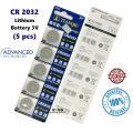 5 Pcs Original Brand New Battery For Cr2032 3V Button Cell Coin Batteries For Watch Computer Cr 2032. 