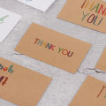 521YIE 30 ift arty For Small usiness Festial hank You Cards White/raft aper Label ting Card aiow Color Letters. 