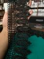 Black Chori Schiffli Lace. 