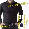 Black Dress Shirt For Men - Keep Your Look Crisp And Stylish With A Black Dress Shirt - For All Occasions. 