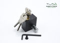 MOTORCYCLE SIDE LOCK (NO NEED TO WELDING), BLACK COLOR L KEY LOCK, BIKE PUSH LOCK, ANTI THEFT HANDLE LOCK, BIKE UNBREAKABLE LOCK. 