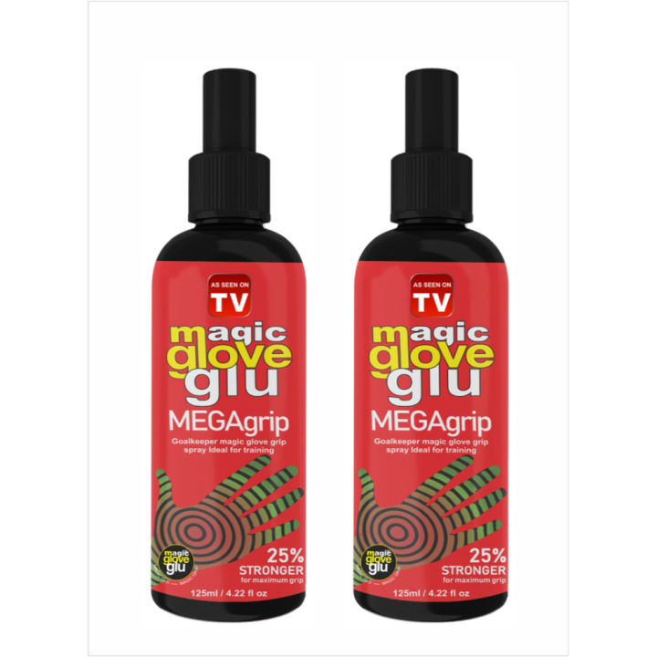Magic Glove glu MEGAgrip Goalkeeper Glove Grip Spray 125ml Pack Of 2