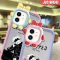 JIUMOO Case For OPPO Reno 6 5G Reno 6 Pro 5G Reno 6Z 5G Case One Piece Naruto Pattern Monster Bowknot Casing Transparent Soft Silica Gel Shockproof Phone Cases Camera Lens Protective Cover. 