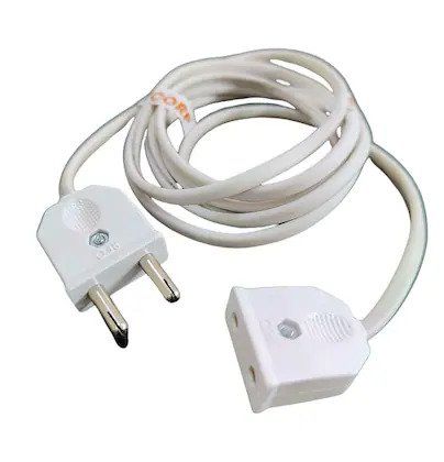 Extension%20Cable%20Extension%20board%20for%20All%20Seasons:%20High-Quality,%20Flexible%20Design%20with%20Male-Female%20Plugs,%20Multi-Purpose%20Two-Core%20Wire%20Lead%20(40/76)%20in%20White.%20-%20Image%202