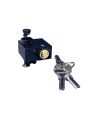 MOTORCYCLE SIDE LOCK (NO NEED TO WELDING), BLACK COLOR L KEY LOCK, BIKE PUSH LOCK, ANTI THEFT HANDLE LOCK, BIKE UNBREAKABLE LOCK. 