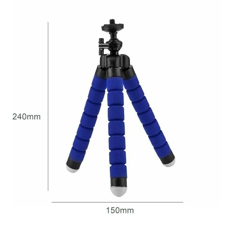 Universal Smartphone Mini Flexible Tripod Sponge Octopus Stand