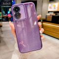AnDyH Phone Case for Vivo Y02S Y16 Y35 Y56 5G High End Flash Powder Gradient Transparent All Inclusive Camera Protection Casing. 