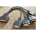 Matrox Quad RS232 VGA ADAPTOR TO 4-WAY VGA MALE OUTPUT Splitter Cable. 