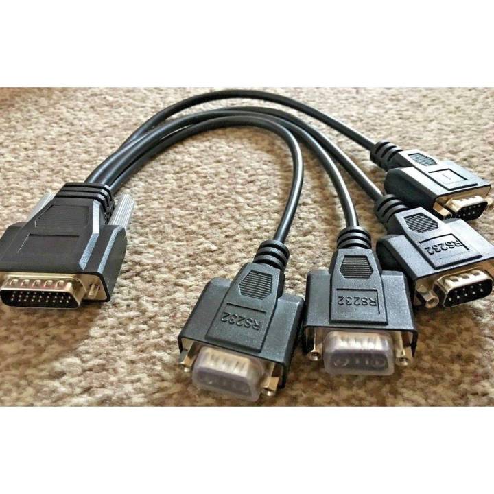 Matrox Quad RS232 VGA ADAPTOR TO 4-WAY VGA MALE OUTPUT Splitter Cable
