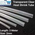 3 Meter 2mm Heat Shrink Tube Shrinkable Wire Wrap Cable HeatShrink Sleeve. 