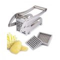 Stainless Steel Chips Making Machine for French Fries Potato Cutter Slicer Vegetables Cucumber Carrot Onion in Silver-KS. 