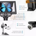G1200 7inch Jewelry electronic portable 12MP 1-1200X digital HD Lcd microscope for soldering (battery is not included). 