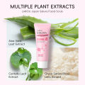 LAIKOU Japan Sakura Facial Scrub Cleanse & Exfoliate Dead Skin Soften Glow Skin Radiance 80g. 