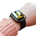 100% waterproof Led Smart watch square Led Watch for unisex boys and girls smart band led band band New stylish watch led square smart watch smart band digital watch digital smart watch led watch for unisex. 
