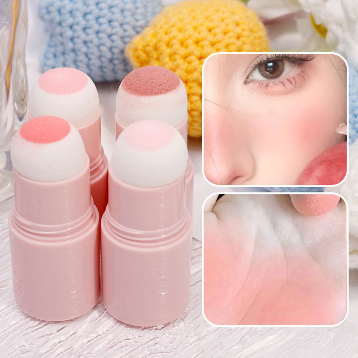 Blush Stick Soft Face Brightening Contouring Shadow Blusher Powder Peach Pink Cheek Tint Korean Makeup Cosmetics