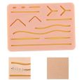 Medical Fake Skin Suture Practice Silicone Pad Wound Simulated Surgical Training. 