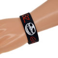 Personalized Thin Rubber Custom Logo Bangle Wrist Band Wristband Silicone Bracelet For Man Baby Sports Running. 