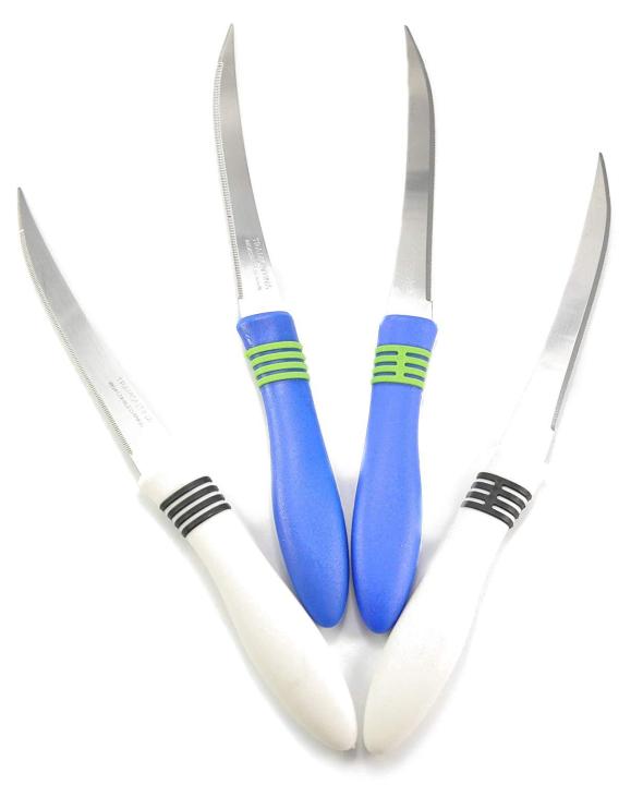 Stainless Steel Fruit Knife Set Pack of 2 Concord Kitchen Knife, Stainless Steel Multipurpose Table Knife for Dining and Vegetable Chopping Serrated Edge 2pcs