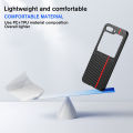 For Samsung Galaxy Z Flip5 5G Luxury Splicing Carbon Fiber Patterned Leather Case For Samsung Galaxy Z Flip 5 ZFlip5 Shockproof Protection Hard Cover. 