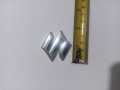 Universal Suzuki Steering S logo - Silver Chrome Monogram Badge Emblem Full Tape. 