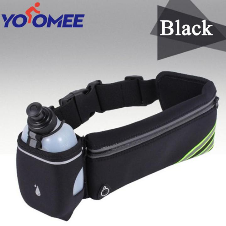 Yoomee Running Belt for iPhone 11 Pro Max Xr Xs X 10 8 7 6 Plus/Samsung/Phone Belt for Running Women Men Hydration, Reflective Running Waist Pack Workout Pouch Fanny Pack Bounce Runner Belt Bag