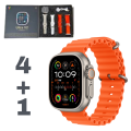 Ultra V2 New Fashion 2.2 Large Screen With 4 Straps Smart Watch. 