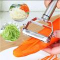 Julienne Peeler & Vegetable Peeler With Premium Ultra Sharp Stainless Steel Double Grater Kitchen Accessories. 