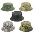 Boonie Hat Military Tactical Bucket Hats For Safari Men Women Hunting Fishing Outdoor Camo Camouflage Cotton Sun Cap. 