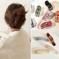 Chic Acrylic Hair Clips Solid Color Hair Claws Hairpins Barrette Crab Elegant Ponytail Clip for Women Girls Hair Accessories. 