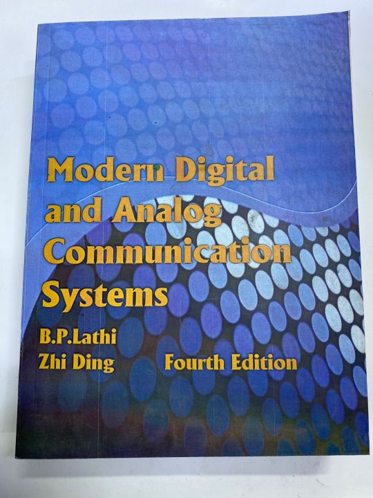 MODERN DIGITAL AND ANALOG COMMUNICATION SYSTEM 4th EDITION BY B.P LATHI ...
