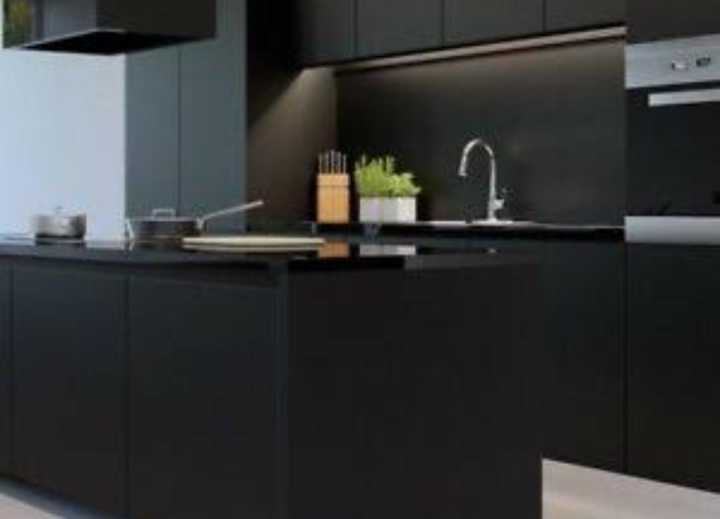 Black Vinyl Marble Contact Paper for Kitchen Cabinets and Windows, Waterproof DIY Sticker Roll Sheet